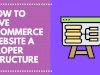 How to give Ecommerce Website Structure and How to get it Right