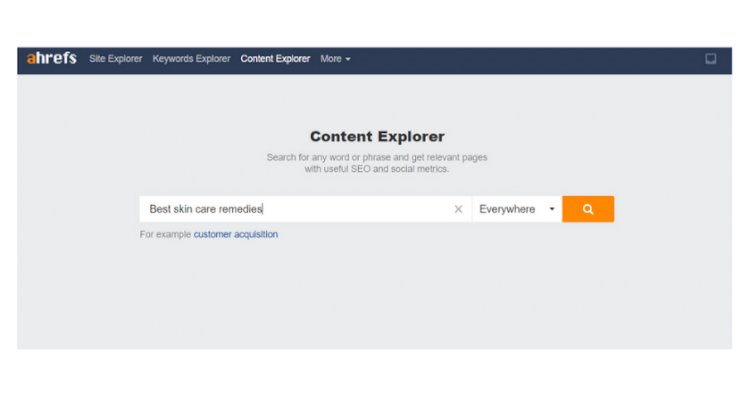 Content Explorer by Ahrefs