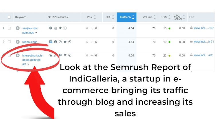 IndiGalleria Semrush REPORT